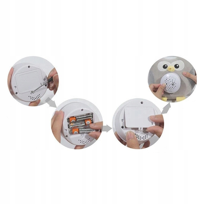 PRZYTULANKA USYPIACZ SOWA PROJEKTOR MIŚ SZUMIŚ 10 Kołysanek ŚWIATŁO DŹWIĘK Kod producenta 5904326942592