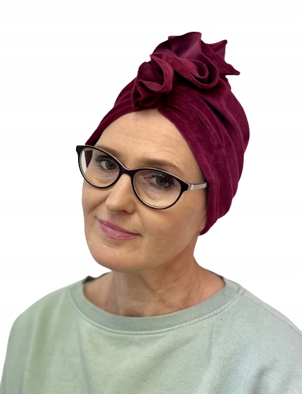 

Turban Luba wr-bordo modne turbany Eva Design
