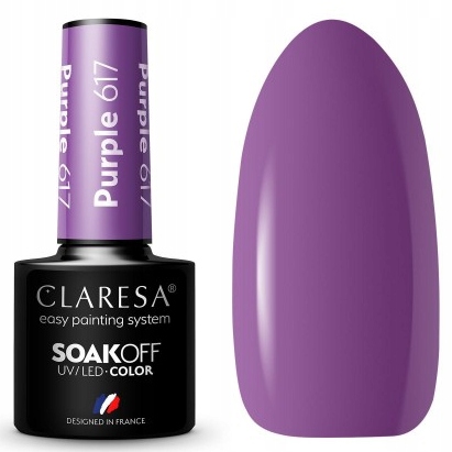 

Claresa Lakier Hybrydowy Uv/led Purple 617