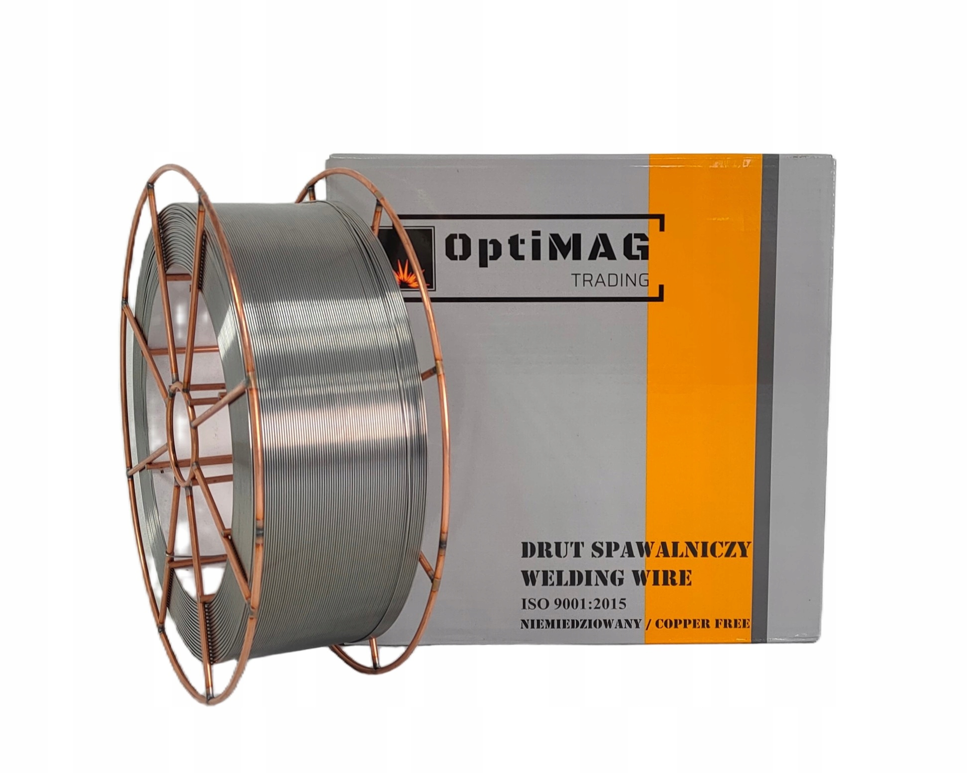 Niemiedziowany Drut spawalniczy OptiMAG SG2 fi 1,2 mm 15kg Mig Mag Premium