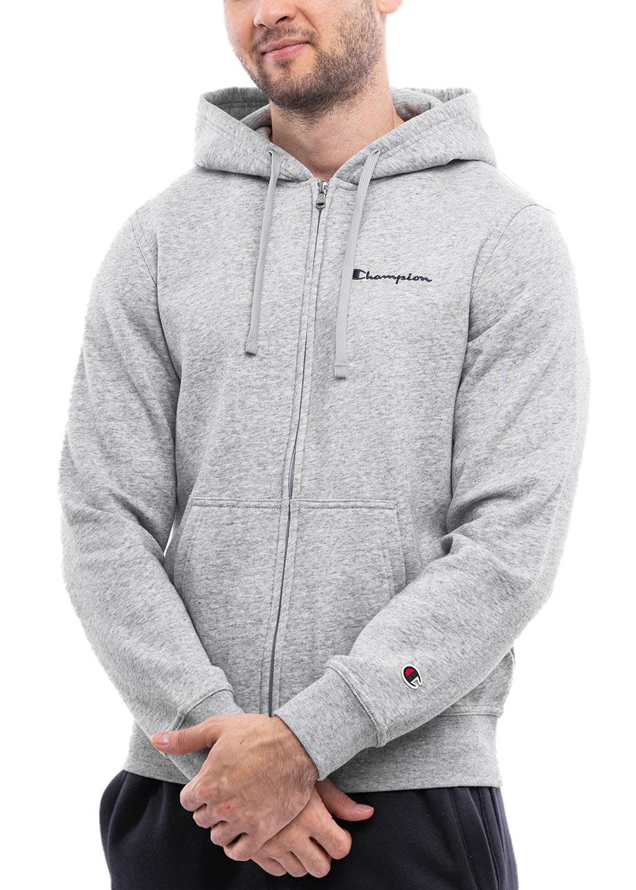 Champion pánská mikina s kapucí, sportovní, rozepínatelná na zip, vel.