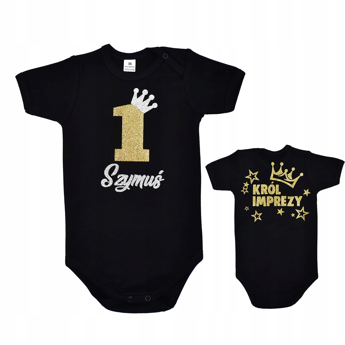 Body dziecięce brokatowe - 2 stronne 86