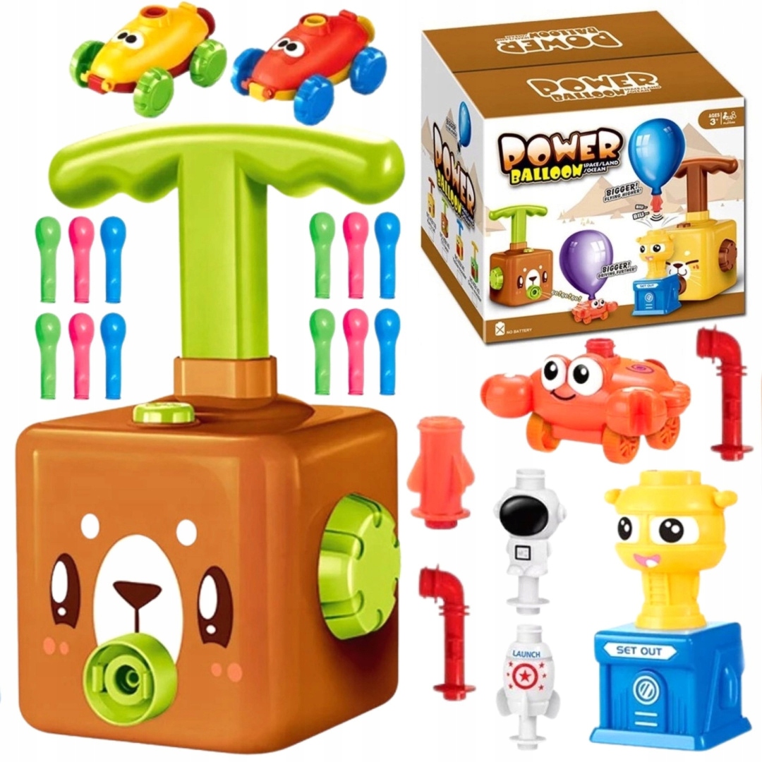 

Samochód Wyrzutnia Balon Duży Zestaw Auta Dzieci