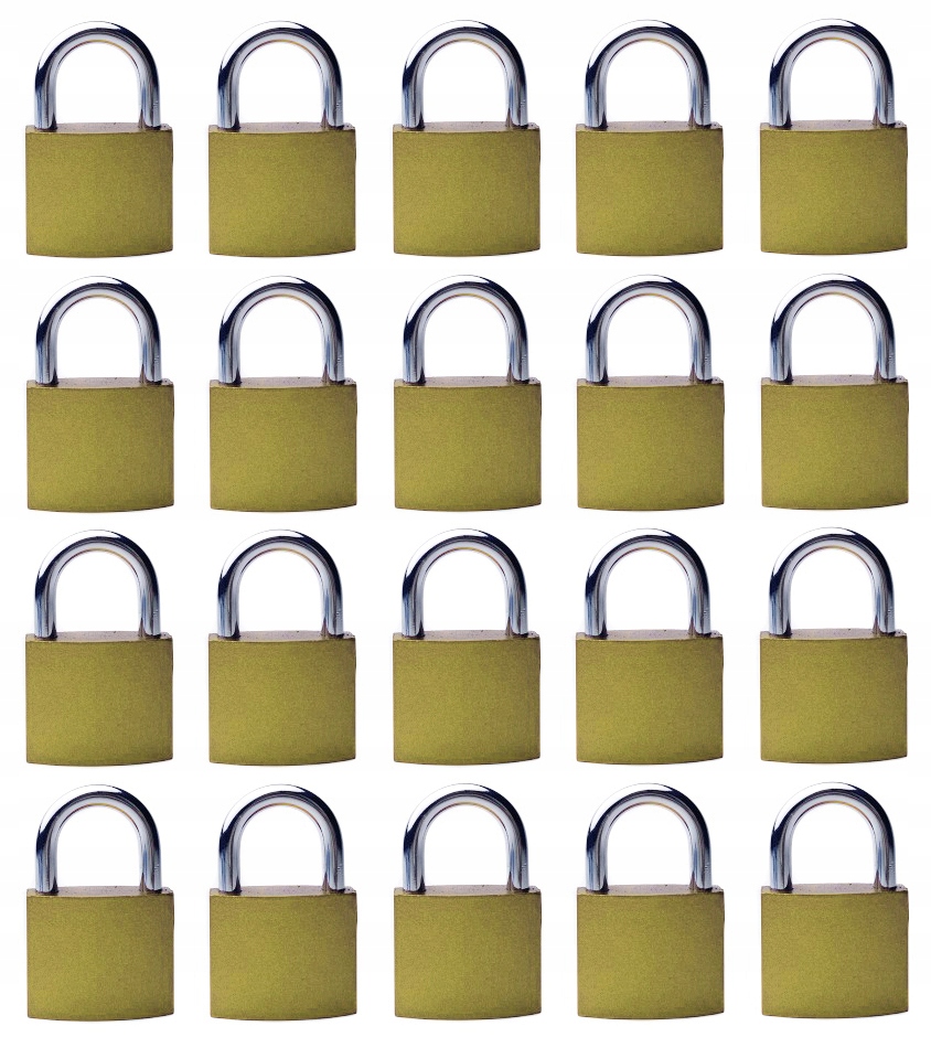 

A&b 20 Kłódki Na 1 Klucz System 1 Klucza 50 MM