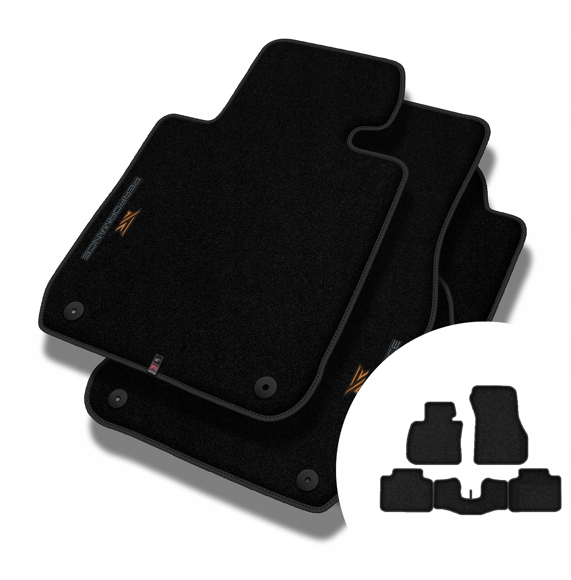 Velúrové koberčeky Performance Premium pre Bmw radu 2 F45 2014-2021