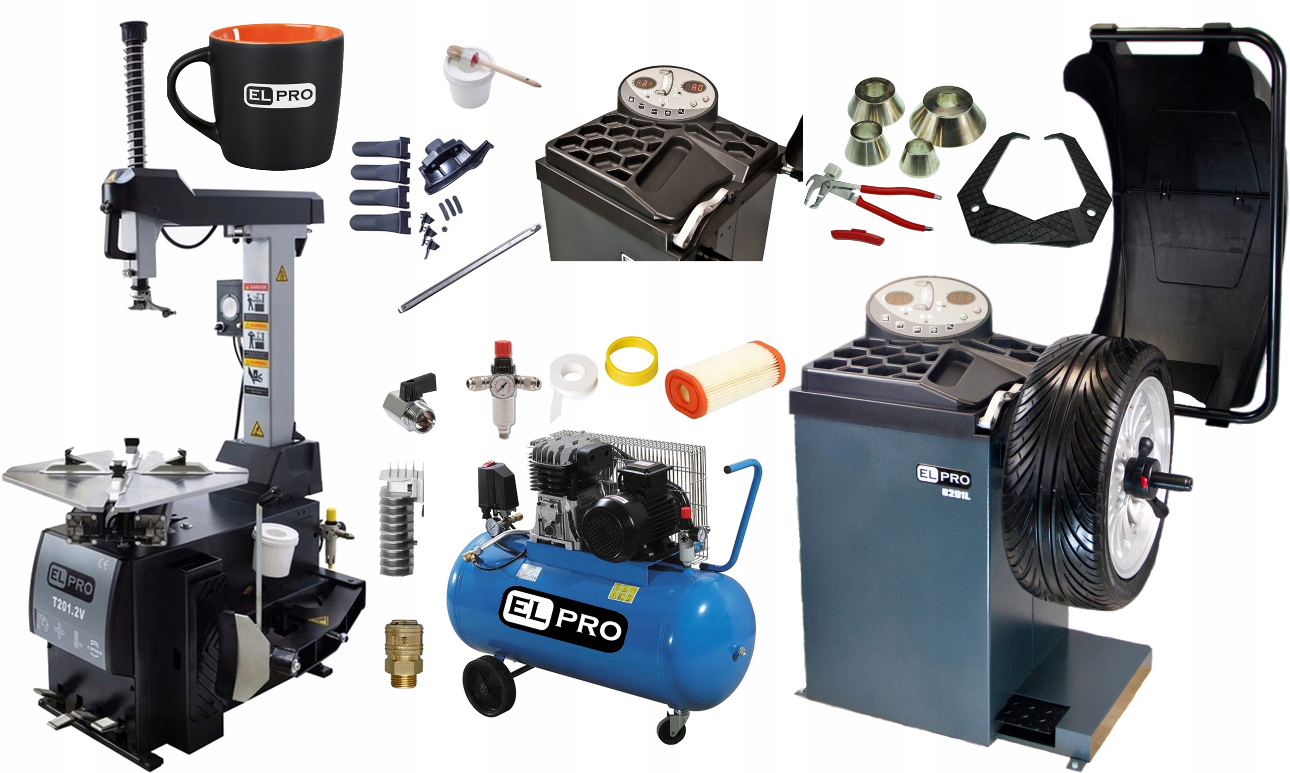 Монтажный станок балансировочный станок для колесных автоматов LASER XL