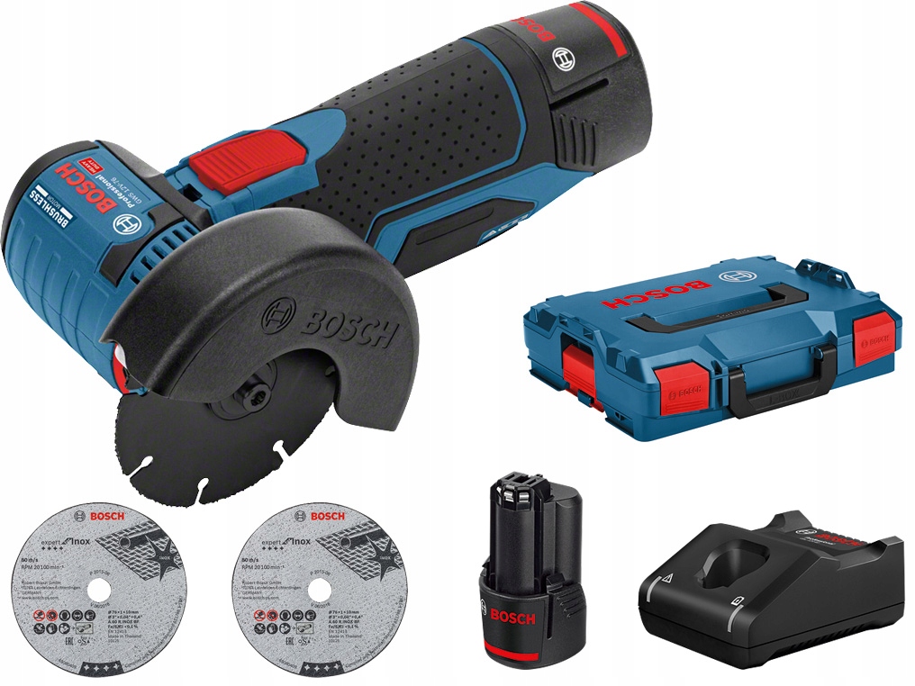 Bosch Szlifierka 12V 2x3,0Ah Gws 12V-76 L-boxx