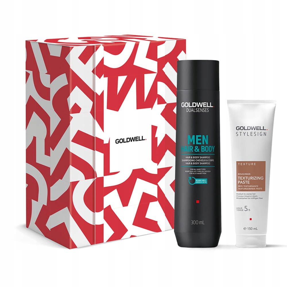 dárková sada péče o vlasy Goldwell pro muže šampon a vosk