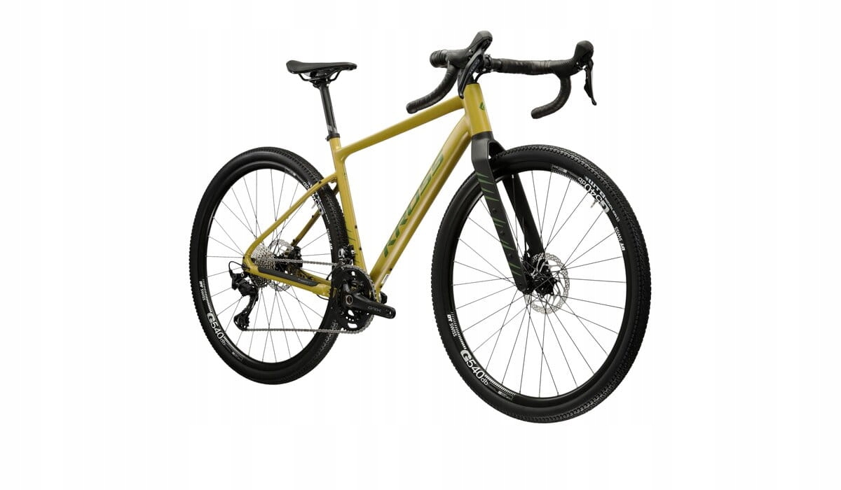 Rower gravel Kross Esker 6.0 rama S 18 cali koło 28 " brązowy zielony mat