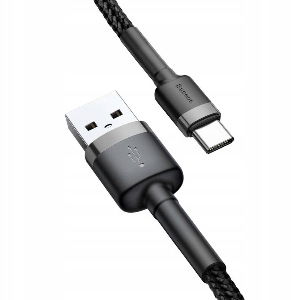 Baseus Kabel USB TYP C USB-C 2A 3M Nylonowy Złącza USB typ C