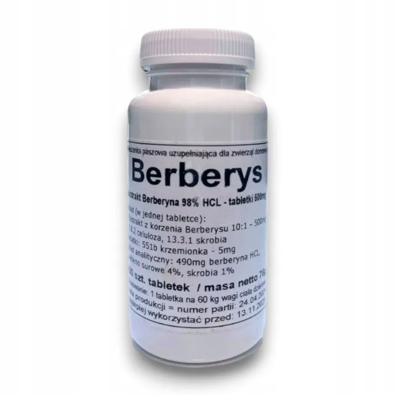 Podkowa Berberys Ekstrakt Berberyna Hcl Naturalny suplement diety