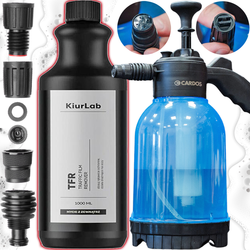 Pianownica Ręczna 2L KiurLab Tfr Pre Wash Do Wstępnego Mycia Samochodu 1L