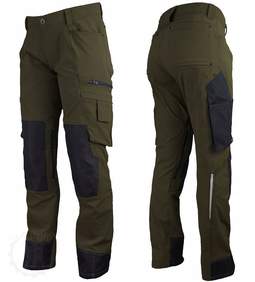 Kapsáče Outdoor lehké Elastické pracovní olivové S 46