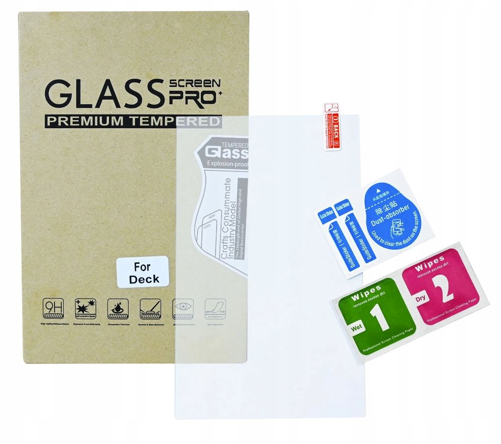 SZKŁO HARTOWANE 9H TEMPERED GLASS PRO+ SZYBKA DO KONSOLI STEAM DECK
