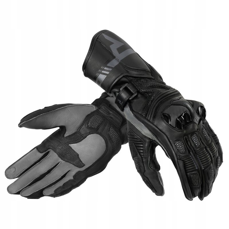 Kožené Rukavice Rebelhorn St Long Black/grey S