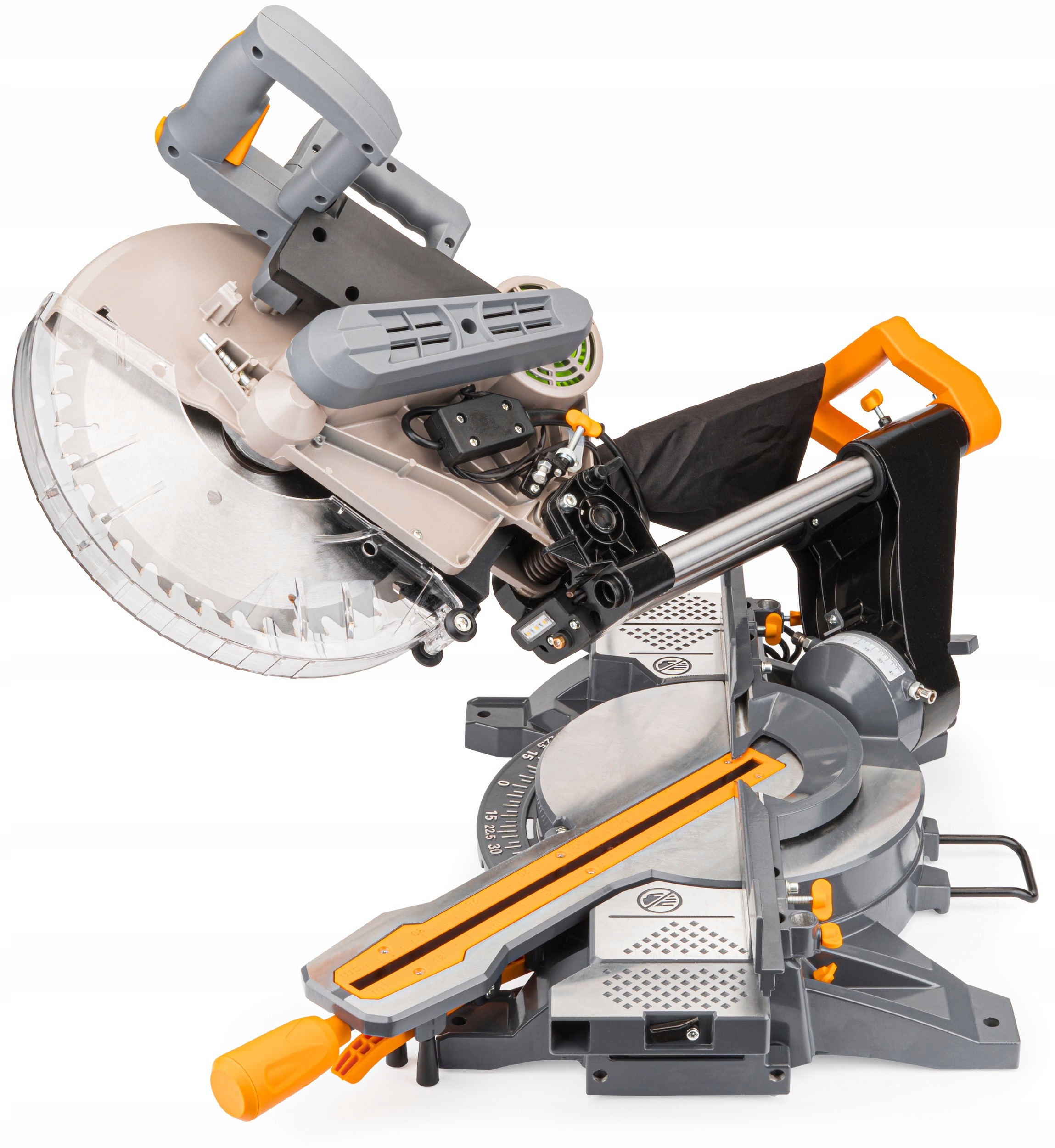 PIŁA UKOŚNA PILARKA UKOŚNICA DO DREWNA LASER 2200W Głębokość cięcia pod kątem 90 stopni 105 mm