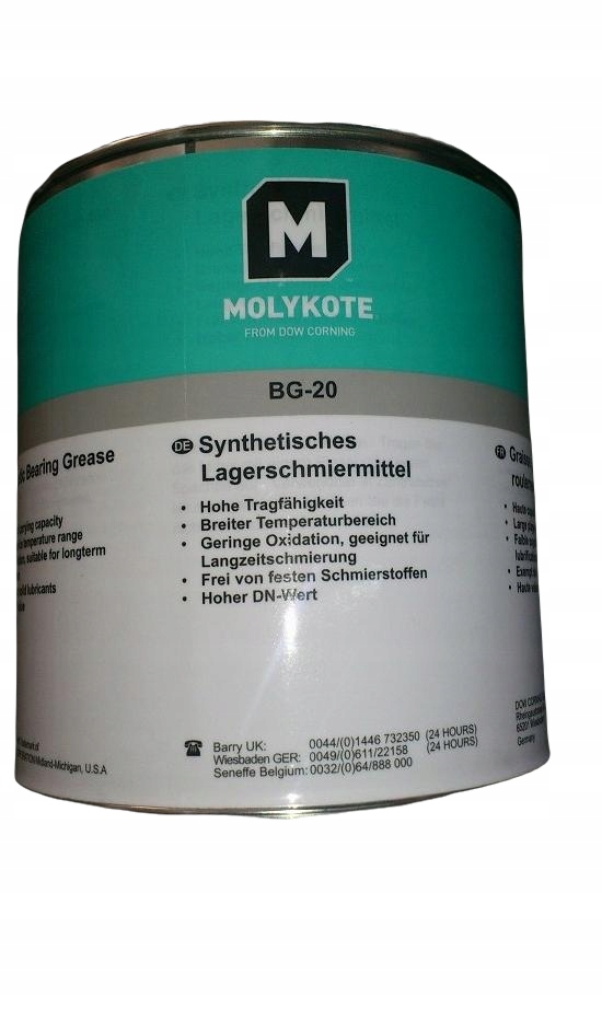 Molykote BG 20 1 кг високошвидкісна мастило