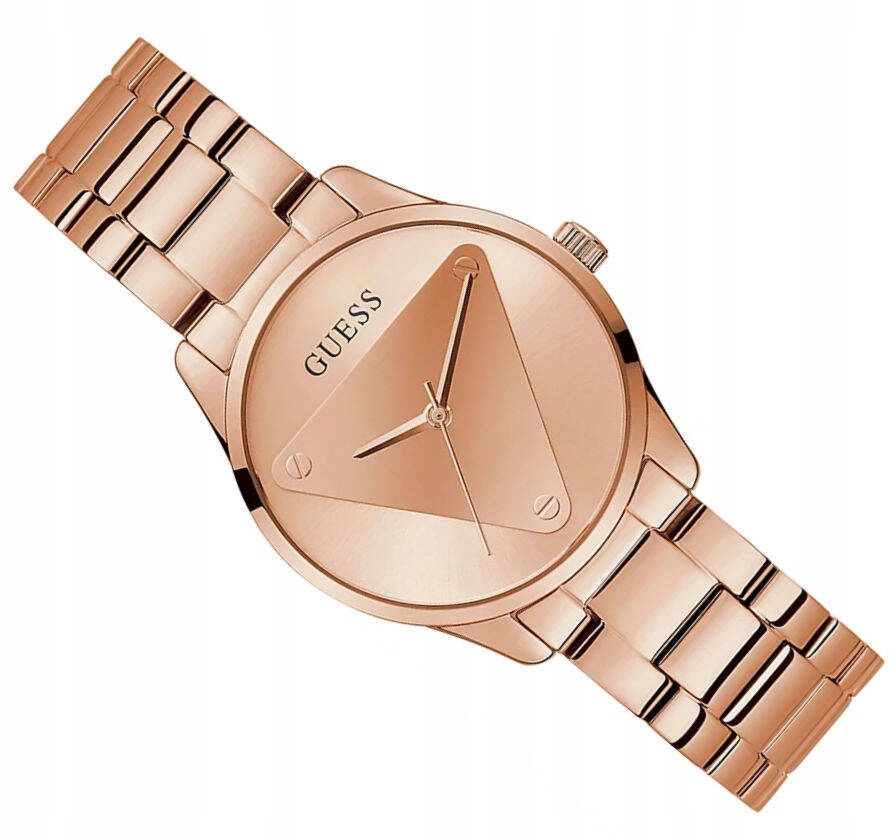 Dámské Elegantní Hodinky Guess Emblem GW0485L2 Růžové Zlato