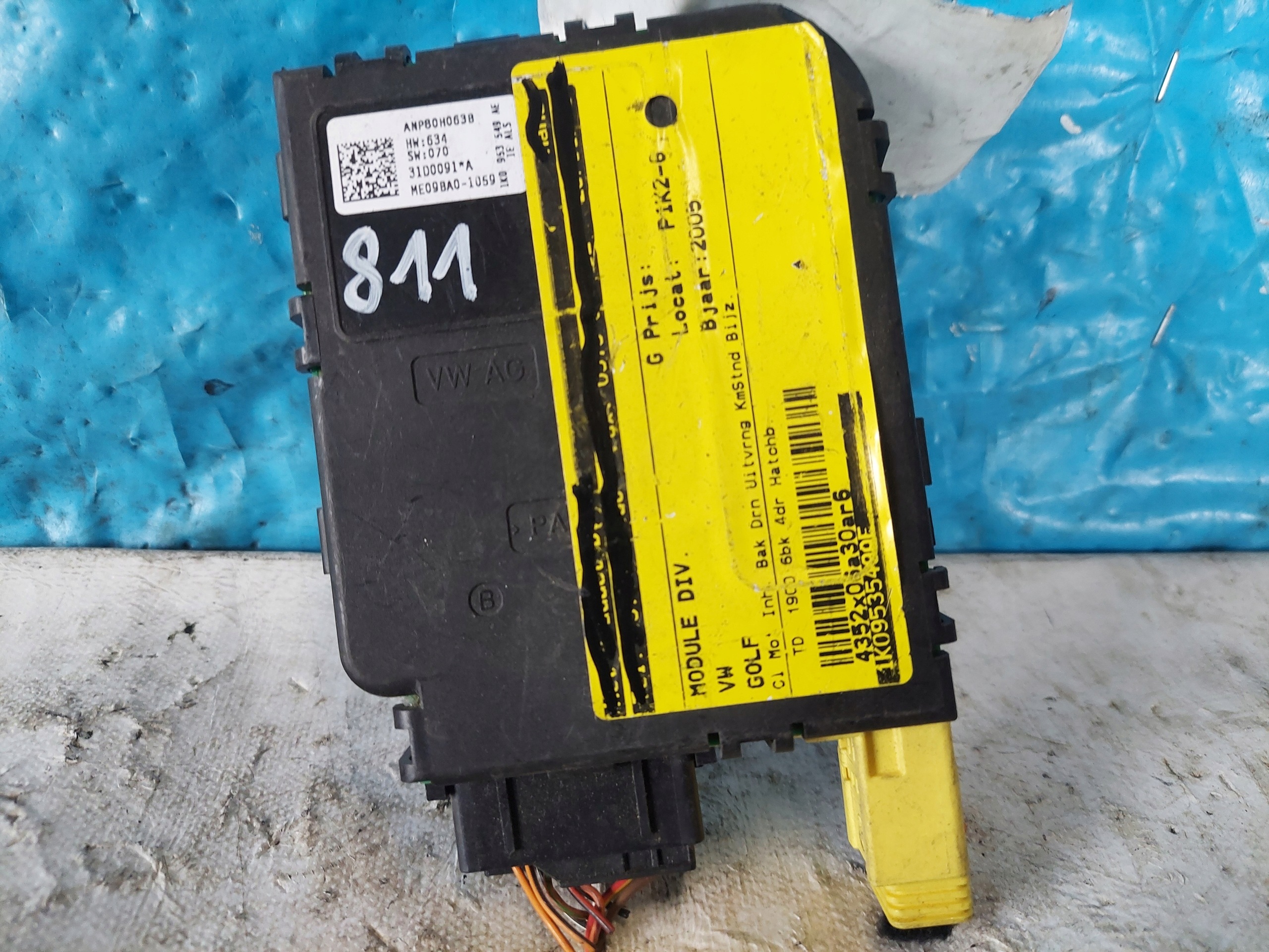 VW TOURAN GOLF V 1K0953549AE module sensor KATA steering