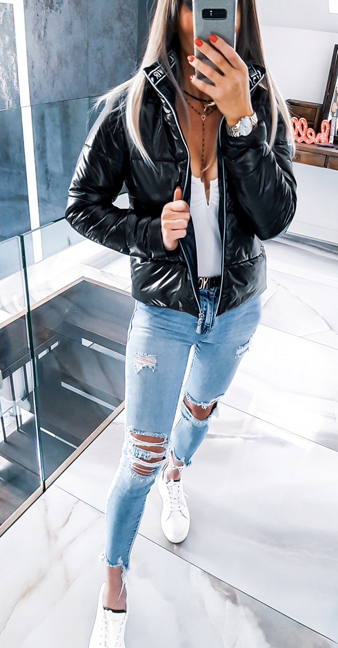 KURTKA DAMSKA PRZEJŚCIÓWKA PIKOWANA KRÓTKA S Marka bez marki