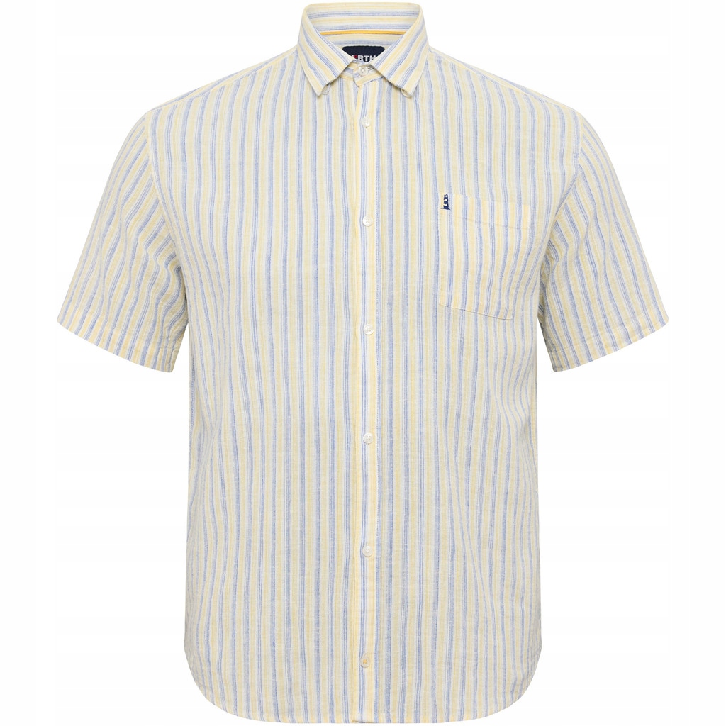 Velká pánská košile North Latitude lněná, velká velikost 6XL