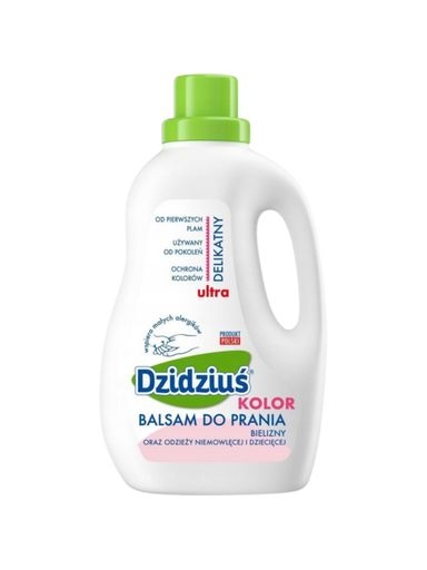 2x Dzidziuś Balzám Tekutý Prací Prostředek Barva 1,5L