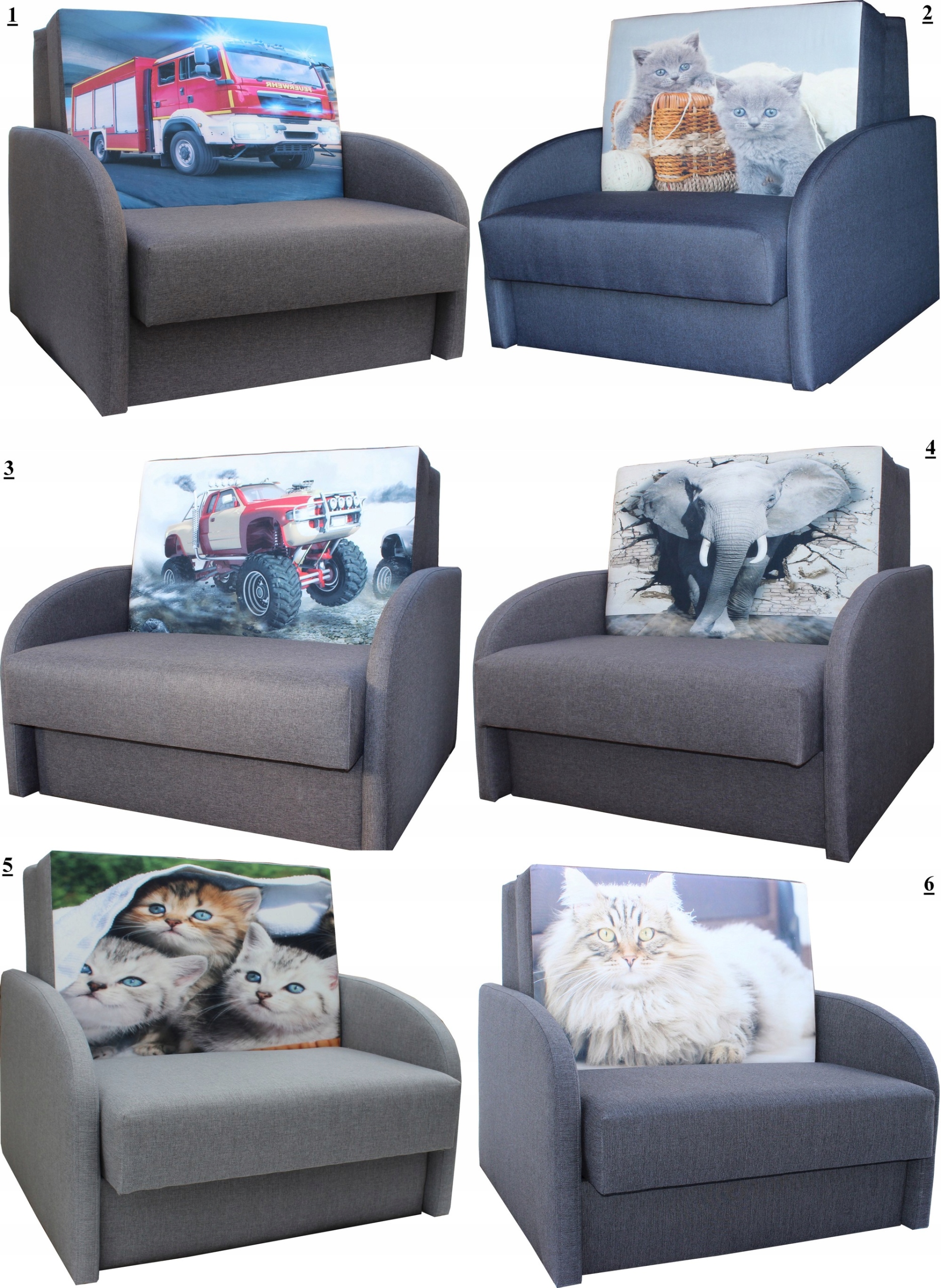 Sofa Fotel Amerykanka GIBO XXL rozkładana SPRĘŻYNY Powierzchnia spania - szerokość (cm) 121-130 cm