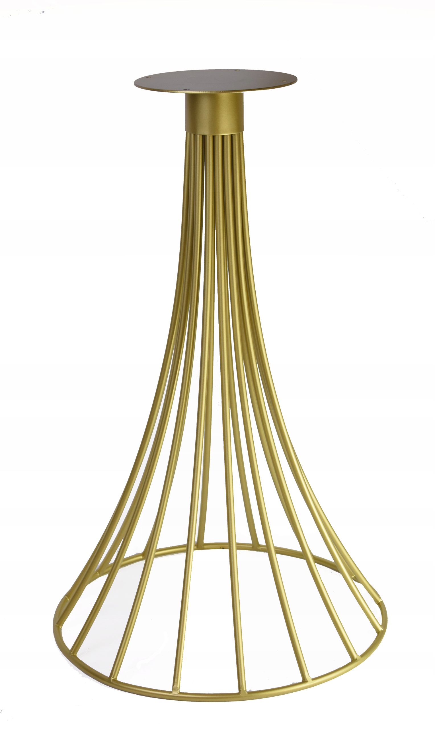 Kovová noha, zlatá základňa pre stôl 72 cm, stôl