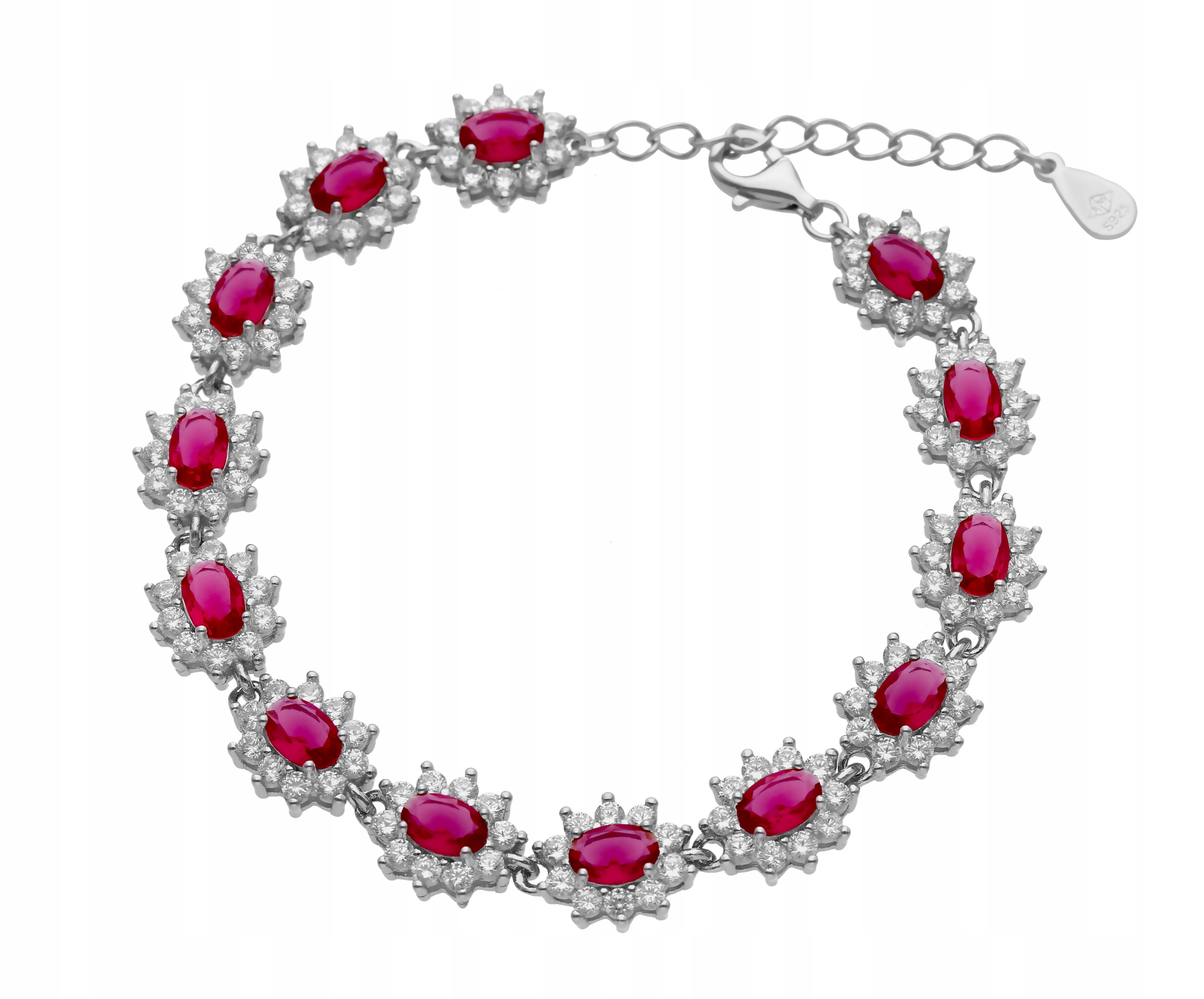 Stříbrný náramek Ag 925 s kameny IM0320923BR