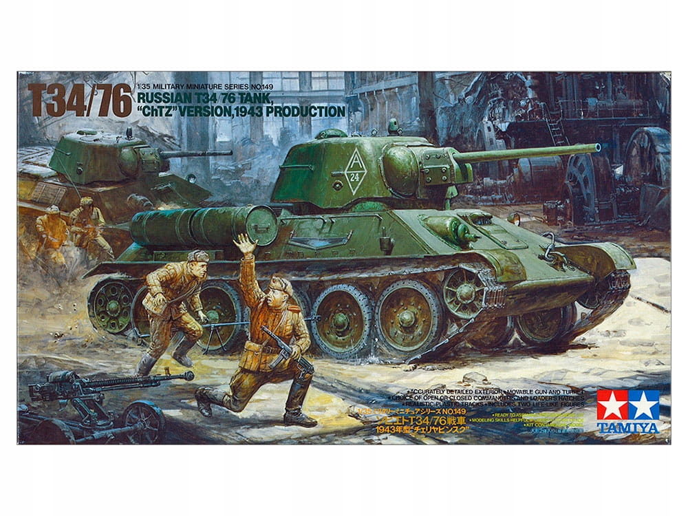 T-34 (T34/76 ChTZ) Sovětský tank 1:35 Tamiya 35149