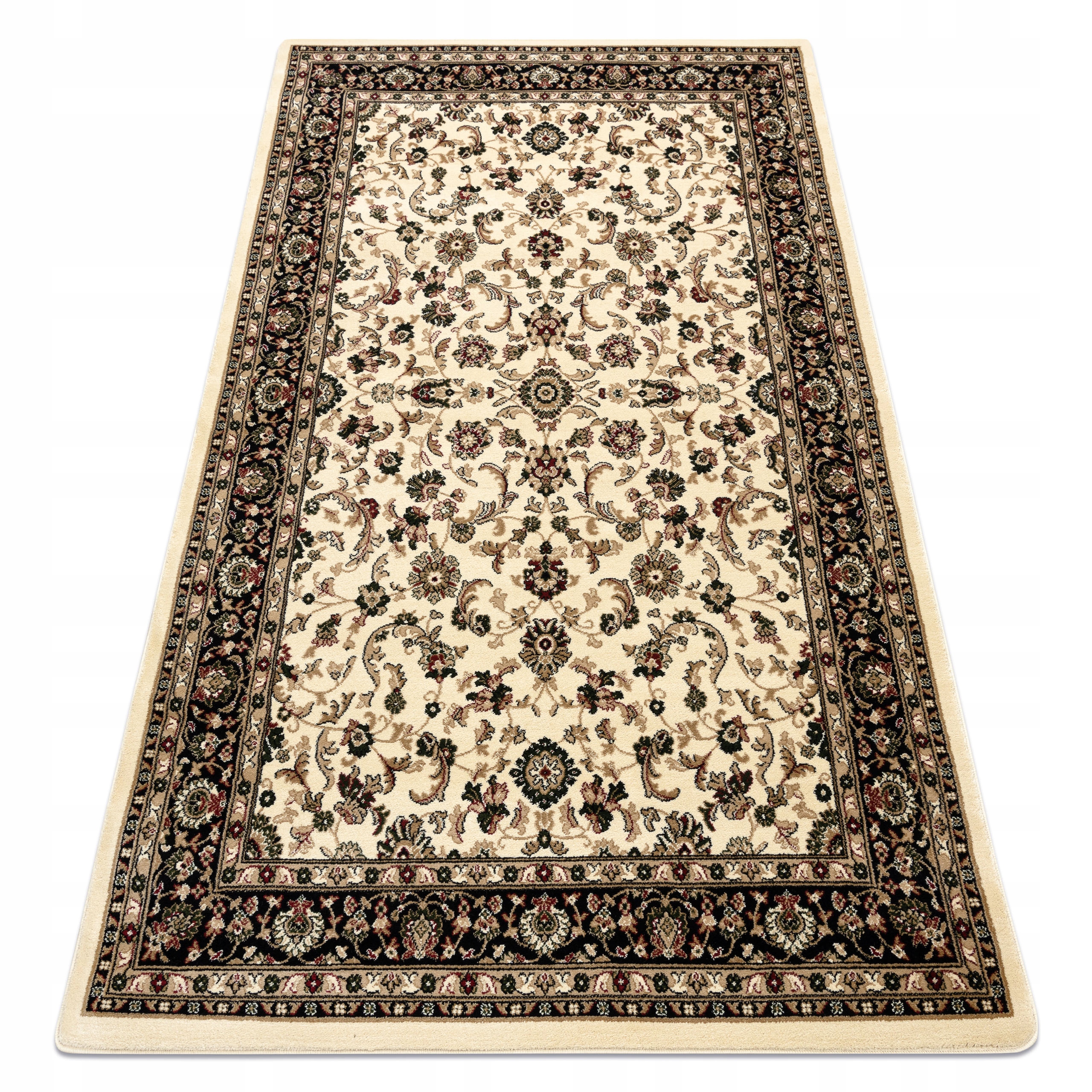 Dywan Do Salonu Klasyk Tradycja Łączka Kwiaty Ramka Orient beż 200x290 cm