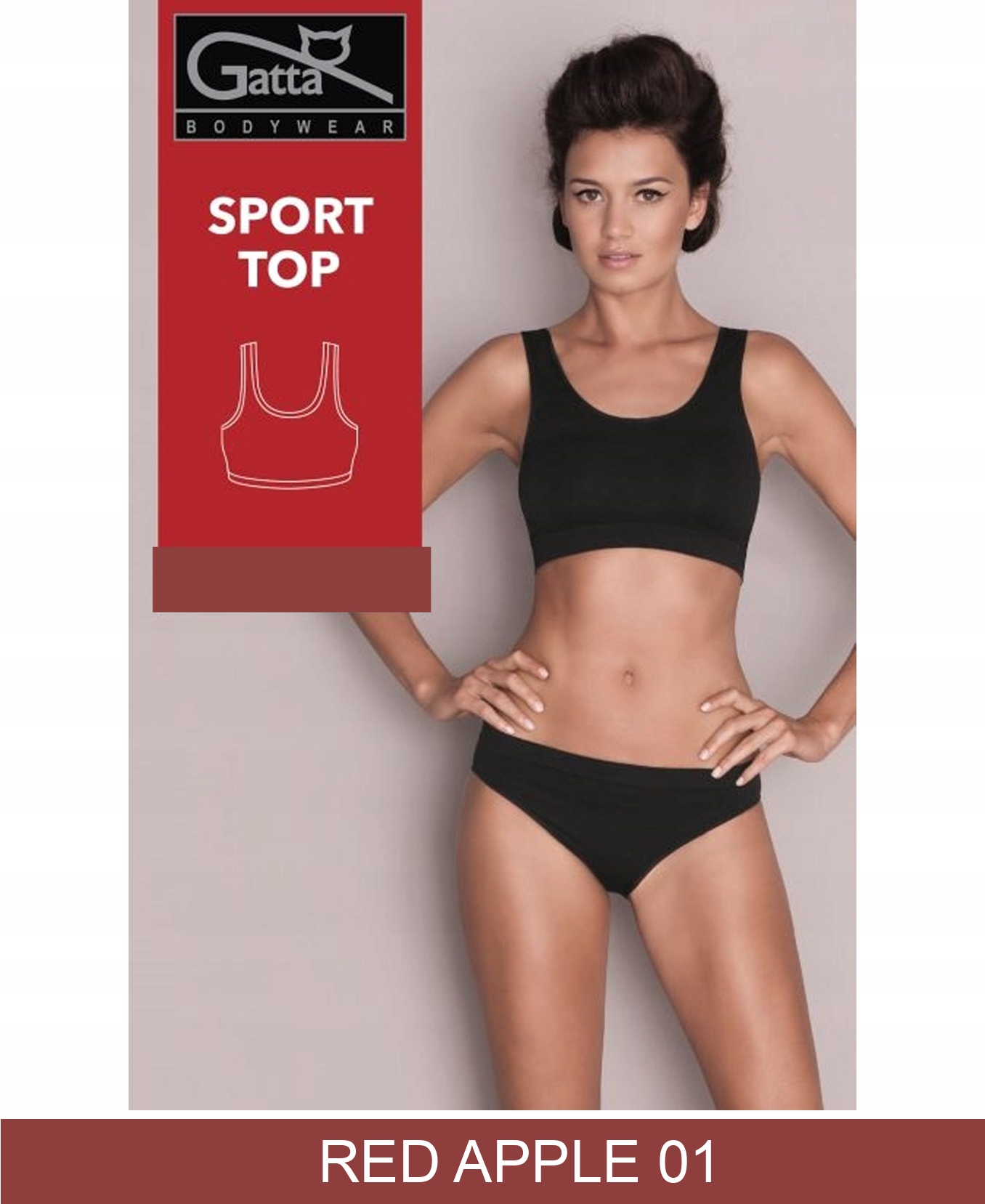GATTA Sport Top M/Red Apple 01 Materiał dominujący poliamid