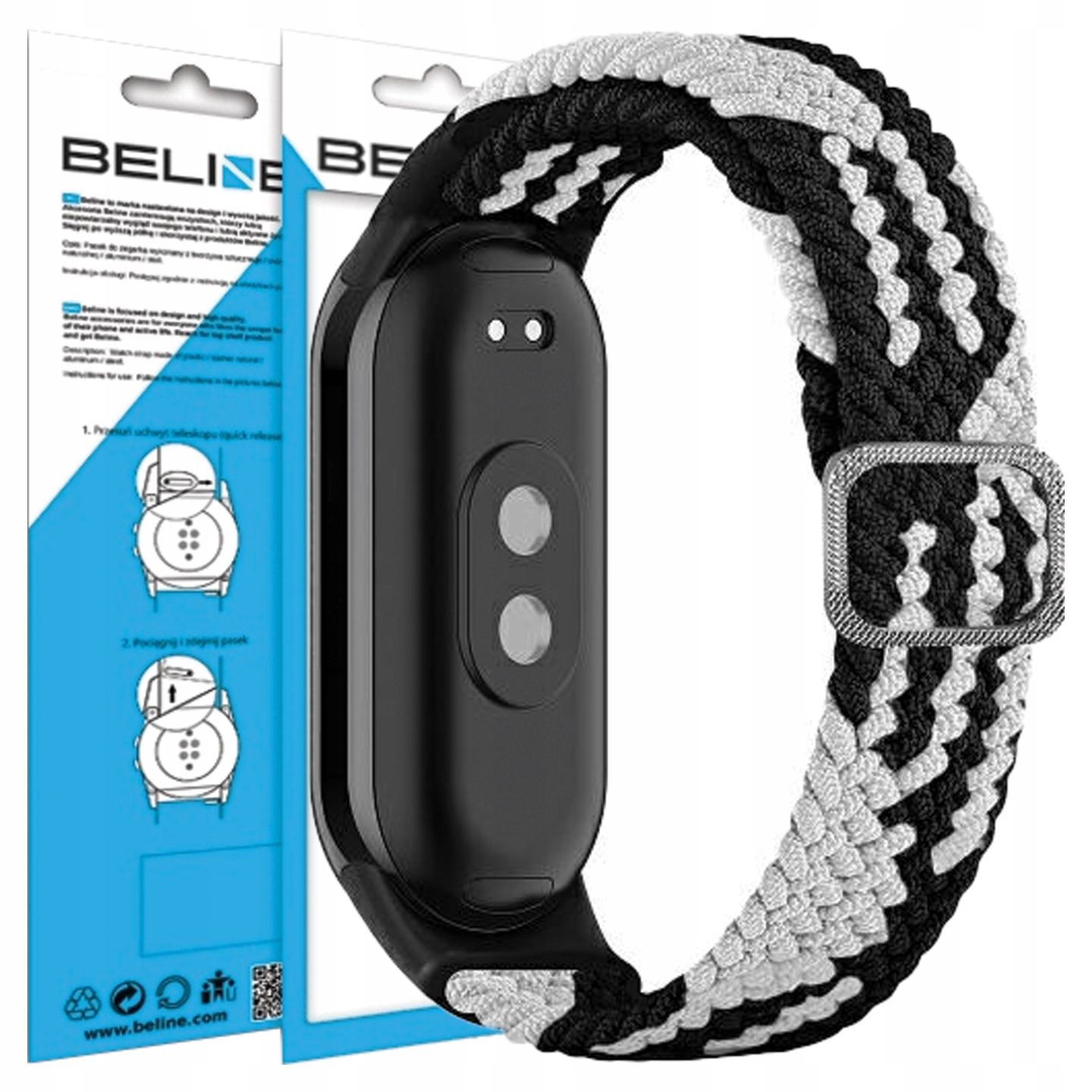 Beline Pasek Do Zegarka MI Band 9 8 7 6 5 4 3 Textile Do Opaski Z Wysoką
