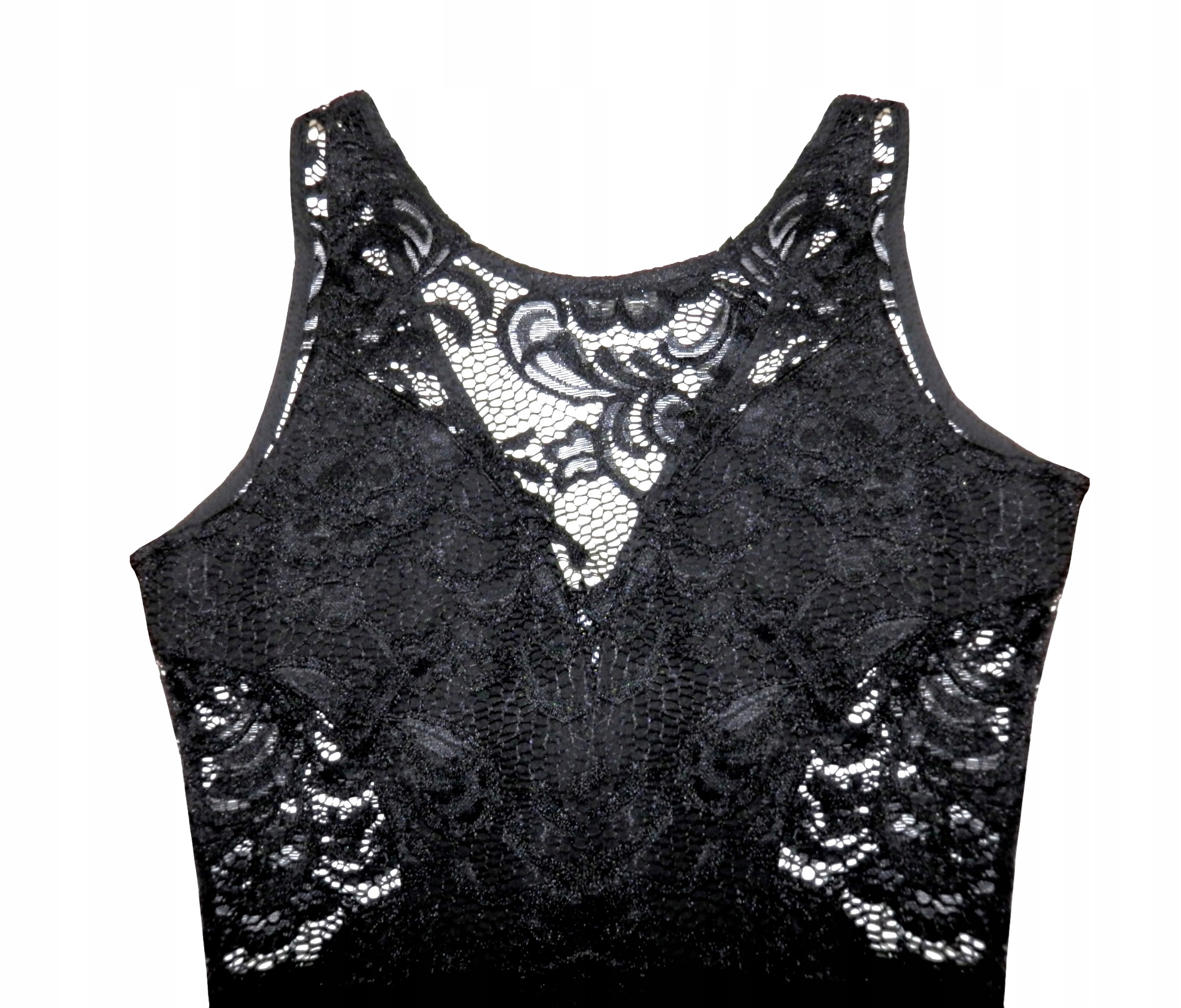 SUKIENKA DAMSKA ELEGANCKA KORONKA CZARNA ZAMEK L Marka inna