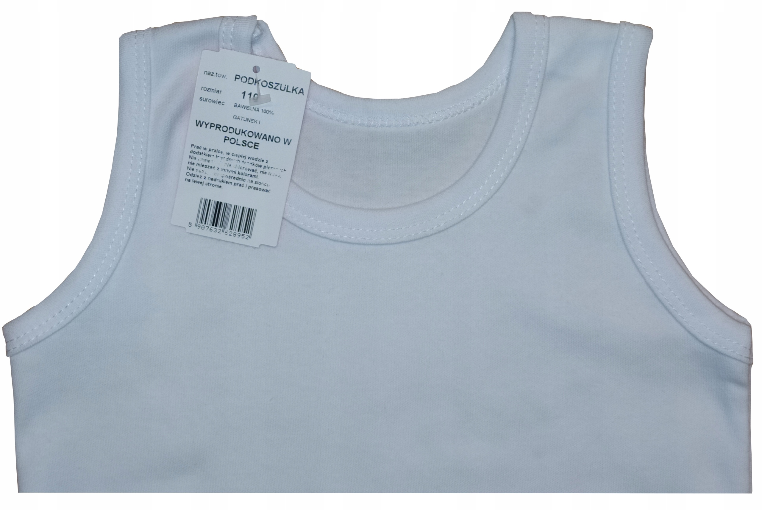 PODKOSZULEK 100%BAWEŁNA, POLSKI PRODUCENT 3pak 128 EAN (GTIN) 5907632628969