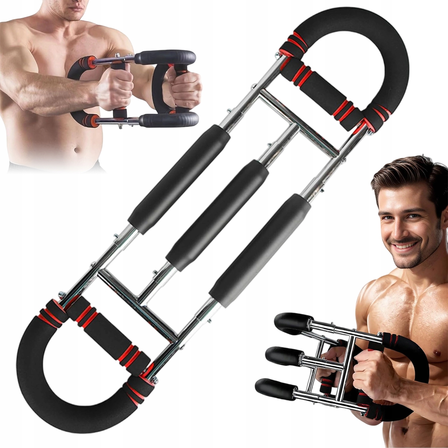 Ekspander Trenażer Klatki Piersiowej Trening Ramion Regulowany 40-60kg
