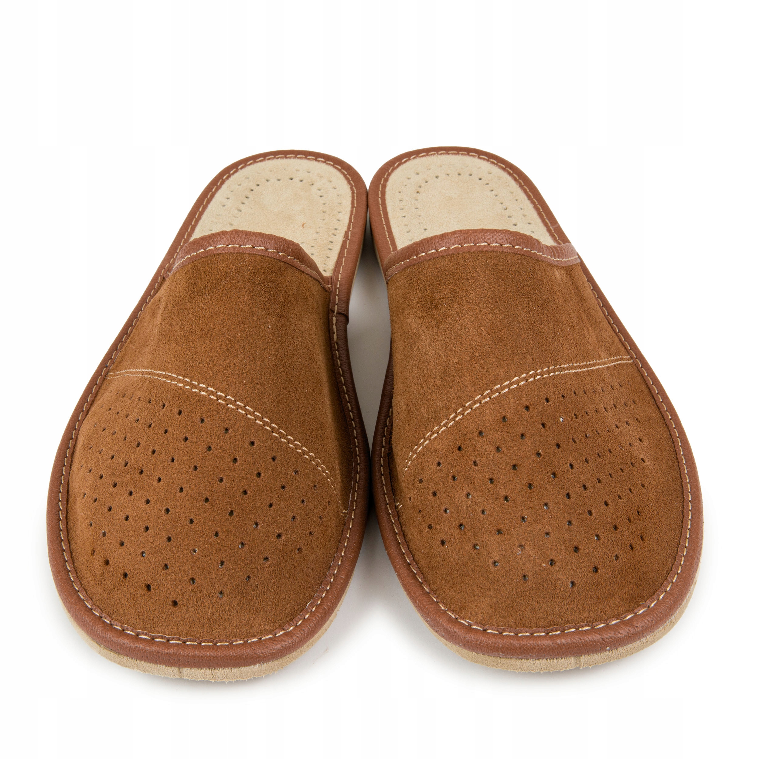 

Kapcie Męskie Skórzane Laczki Pantofle Domowe <