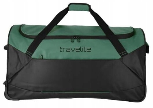 Cestovní taška na kolečkách Travelite Basics 71 cm černozelená