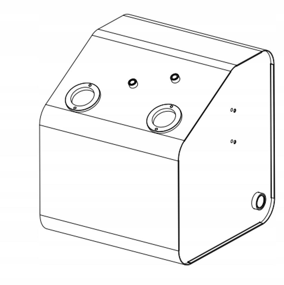 ATSH235-2 - Сталевий бак гідравлічного масла 235л (Атлас