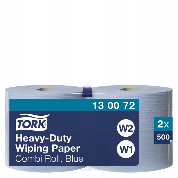 Tork 130072 Czyściwo Papierowe Niebieskie 2-warstwowe 170m 2 Rolki W1 W2