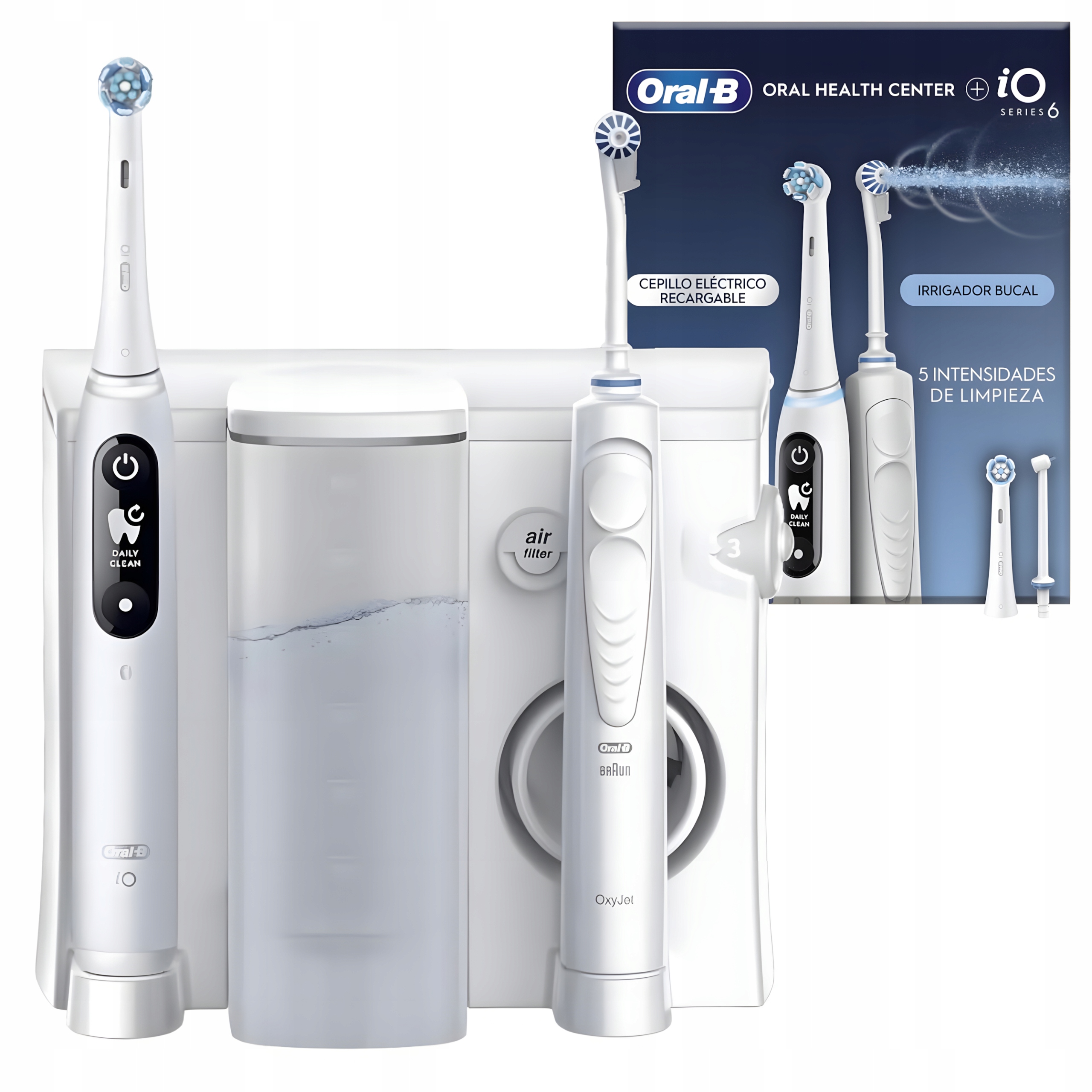 Zestaw Oral-B Health Center: OxyJet MD20 szczoteczka Oral-B iO Series 6