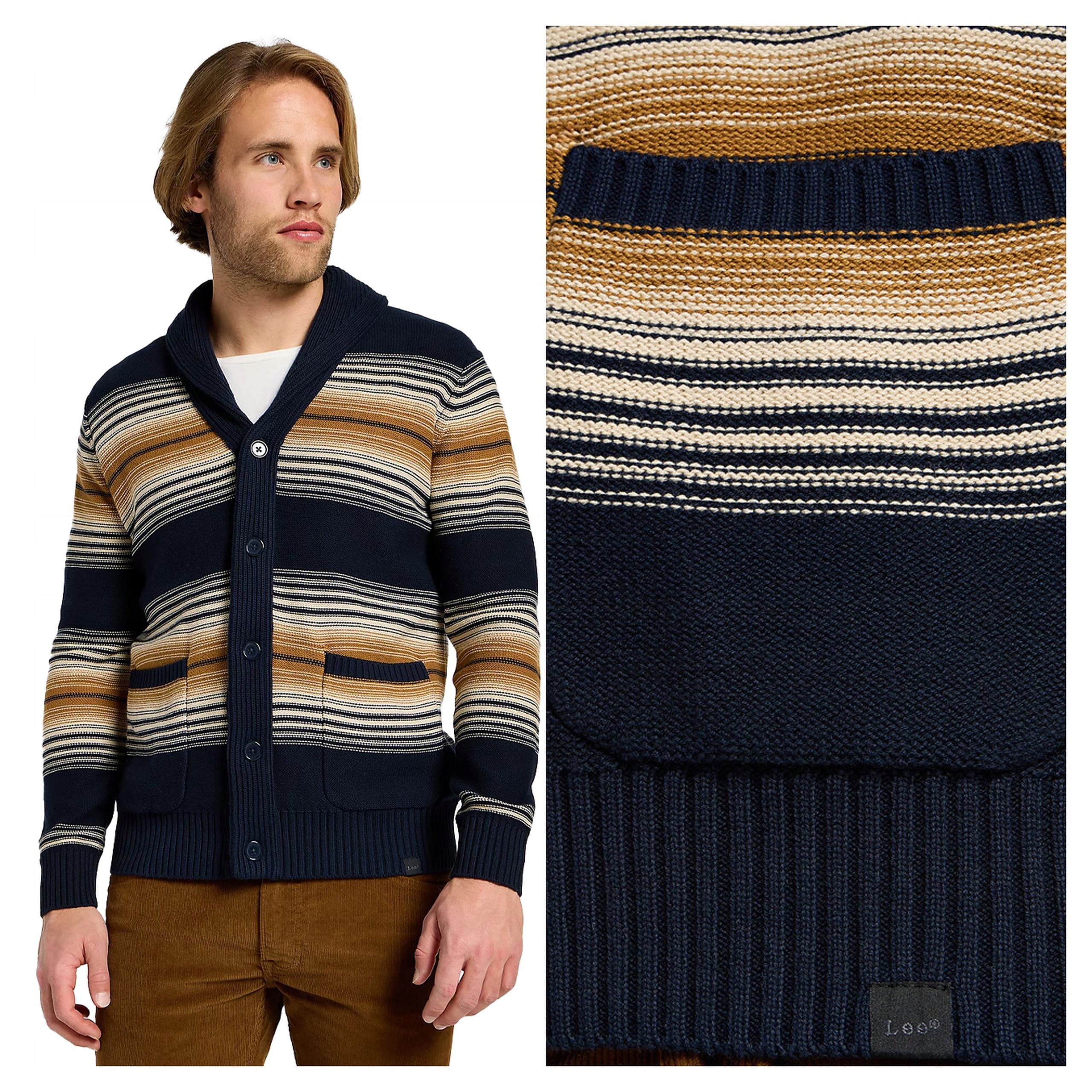 Lee Frontier Cardigan M Pánský svetr