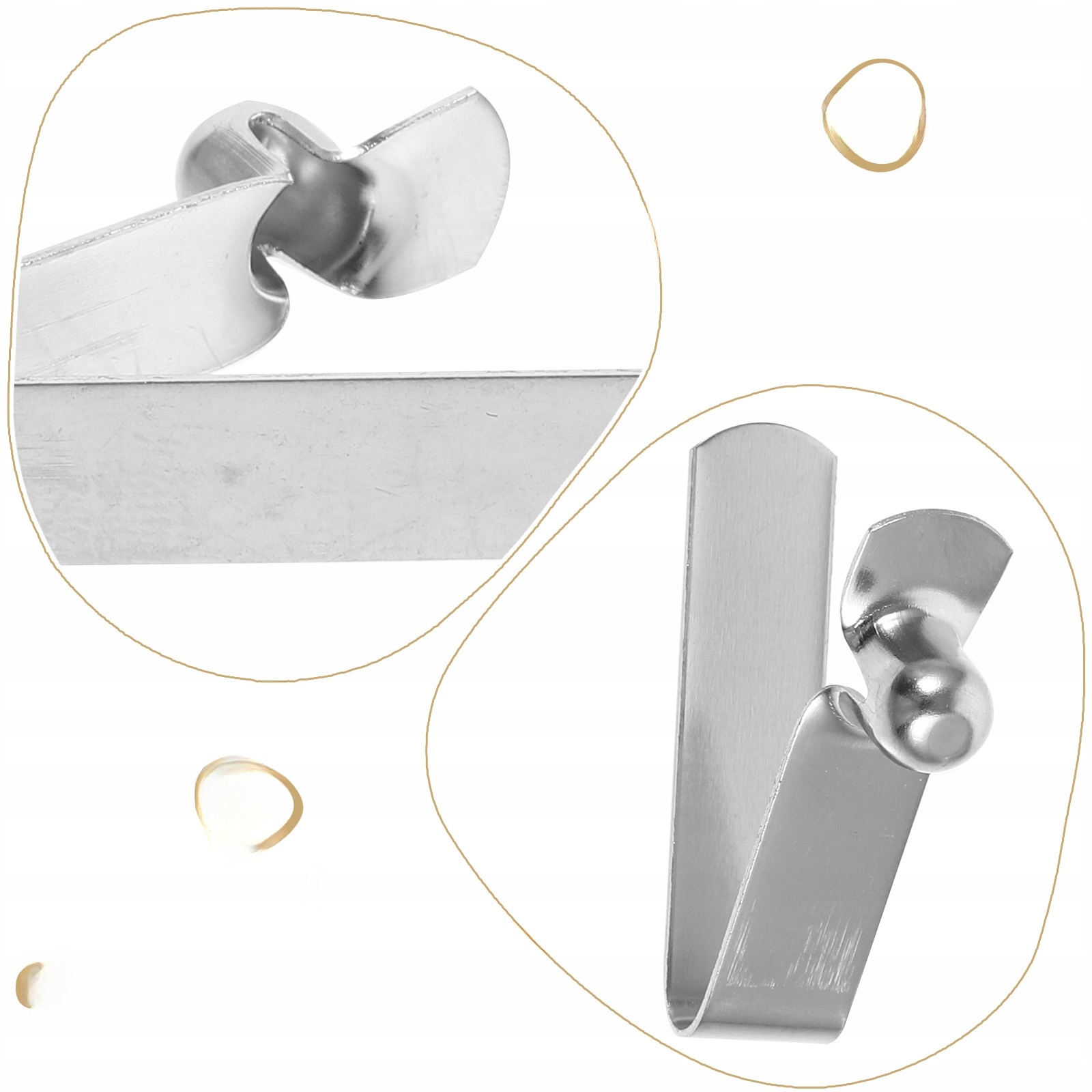 10 SZT. ZACISKI NA SŁUPEK PRZYCISKI SPRĘŻYNOWE Marka bez marki