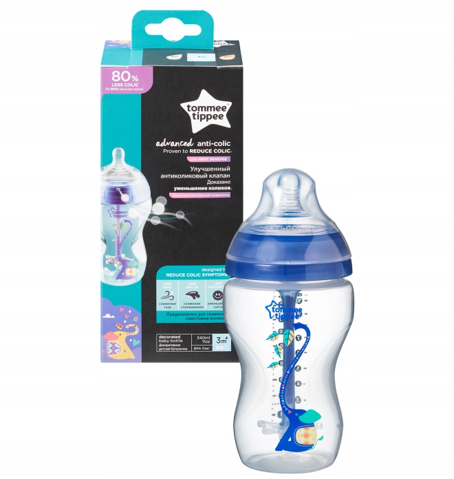 

Tommee Tippee Butelka Antykolkowa 340 ml Czujnik