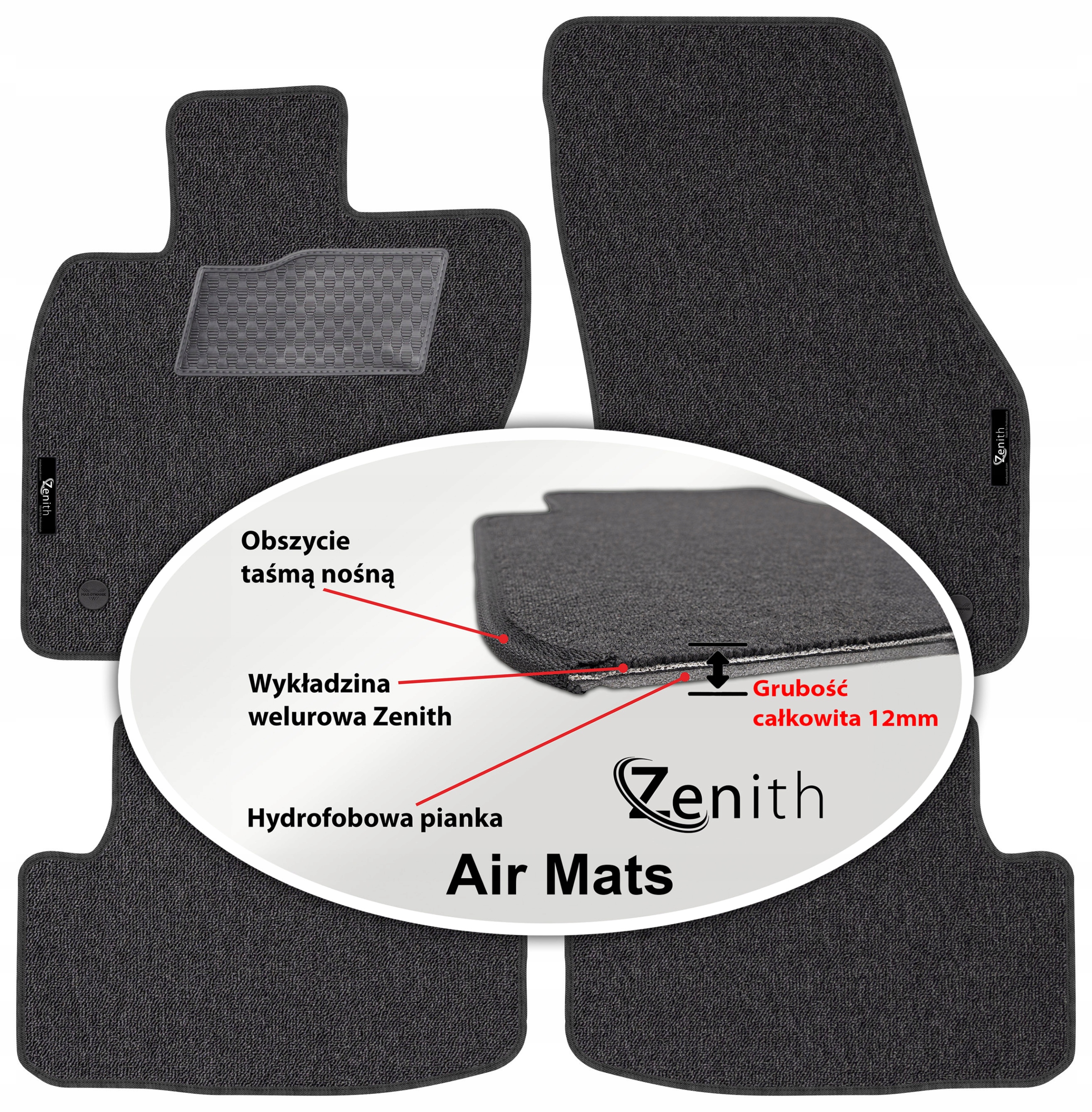 Seat Arona 2018 Velúrové koberčeky do auta Zenith Air Mats