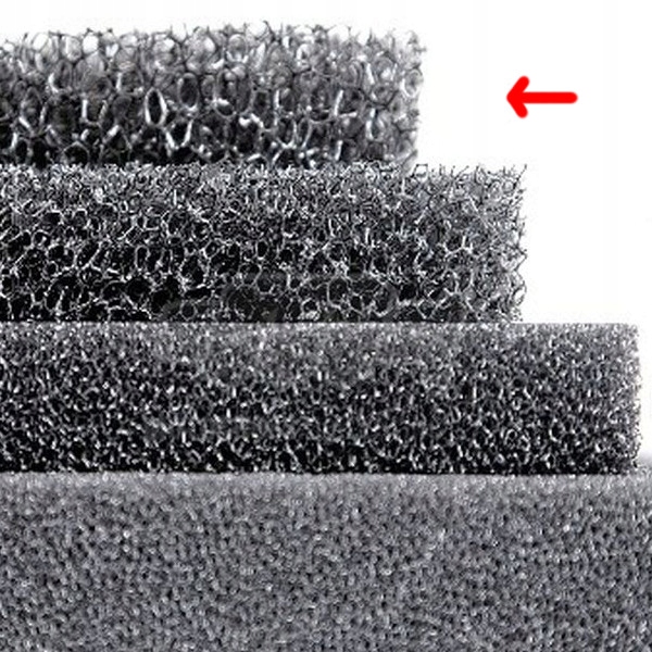 Arkusz do filtra powietrza gąbka filtracyjna duże pory 300x480x15 MM