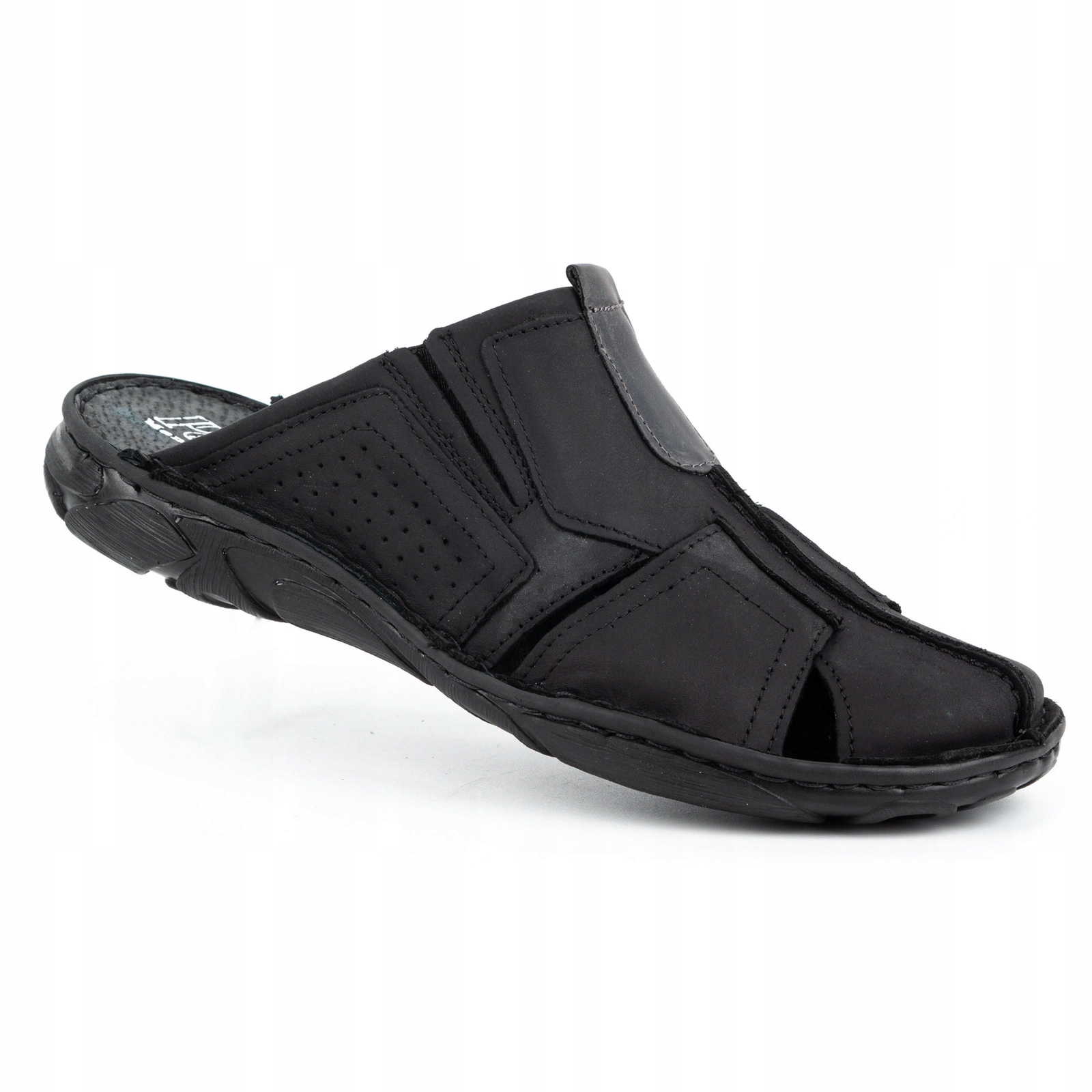 

Klapki męskie skórzane Polbut 312 czarne 41