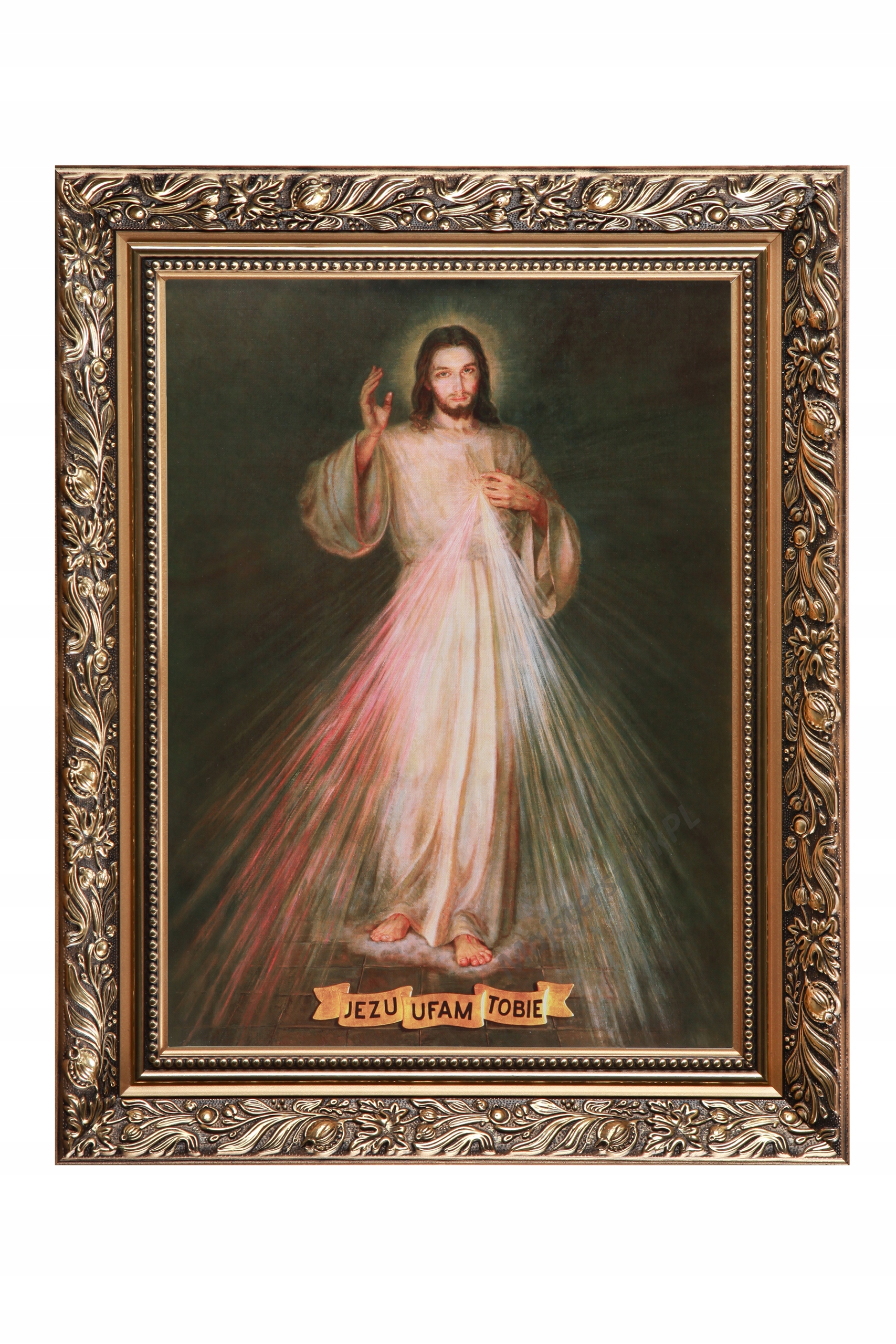 Nádherný obraz Zlatého rámu Božího milosrdenství