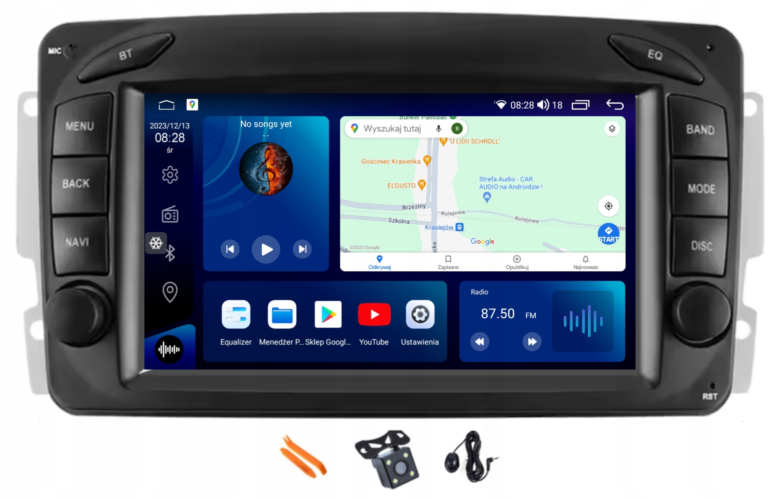 Rádio Android Navigácia Lte 128GB Mercedes Clk W209 2 Clk C209 2 A W168 1 C