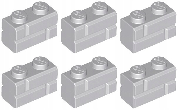 

Lego 98283 Cegła 1x2 szary jasny Nowy (6g) 6 szt.